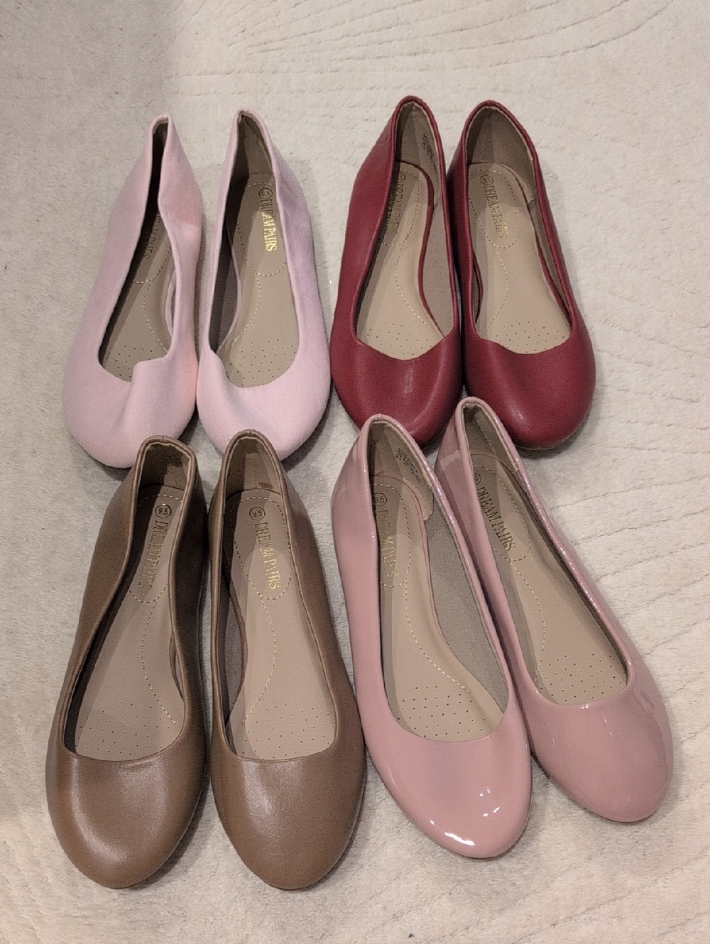 Bundle Of 4 Ballet Flats From Dream Pairs All Size 9.5